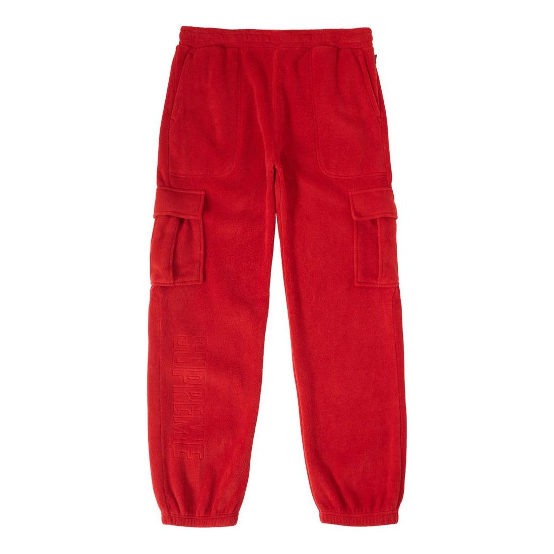 Supreme FW18 Polartec Cargo Pant Red polar fleece Long Pants SUP-FW18-1301