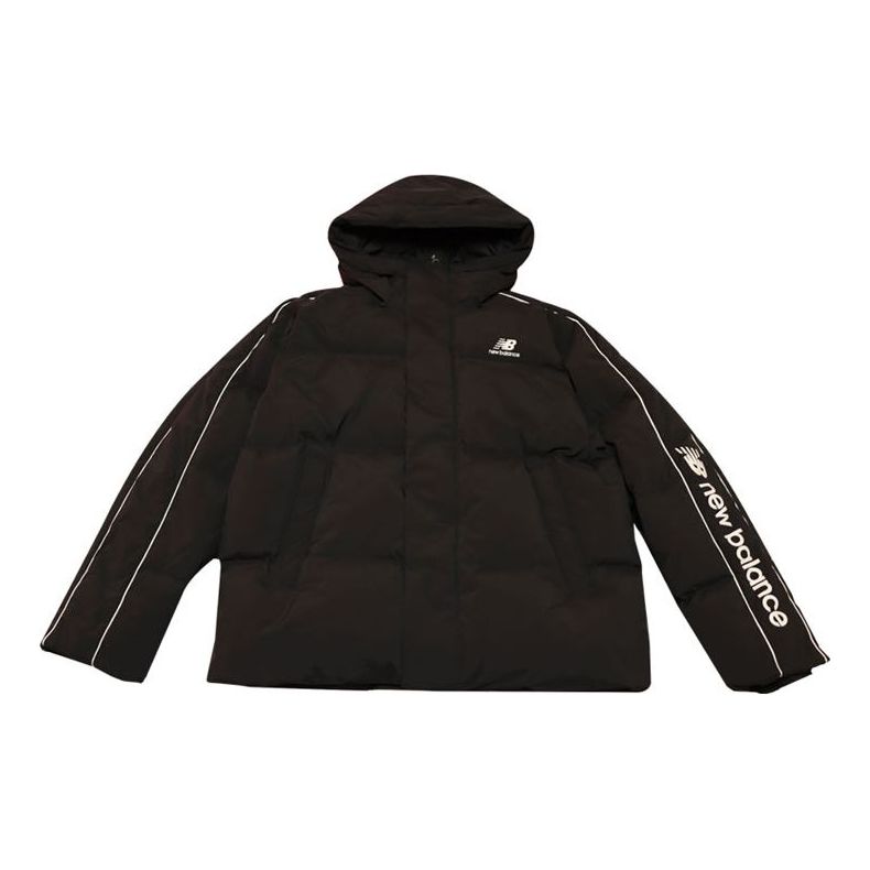 New Balance Casual Hooded Puffer Jacket Asia Sizing 'Black' NPA4E111-BK
