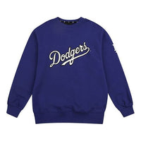 MLB Alphabet Logo Printing Round Neck Long Sleeves Unisex Blue 31MTR2941-07U