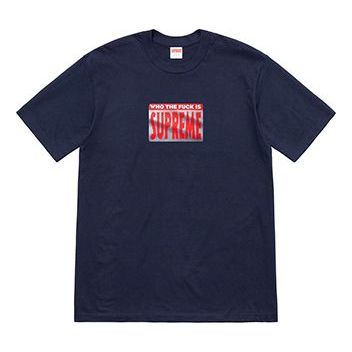 Supreme SS19 Who The Fuck Tee Navy Blue SUP-SS19-693