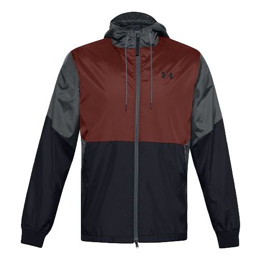 Under Armour Legacy Windbreaker 'Red Grey' 1345405-688