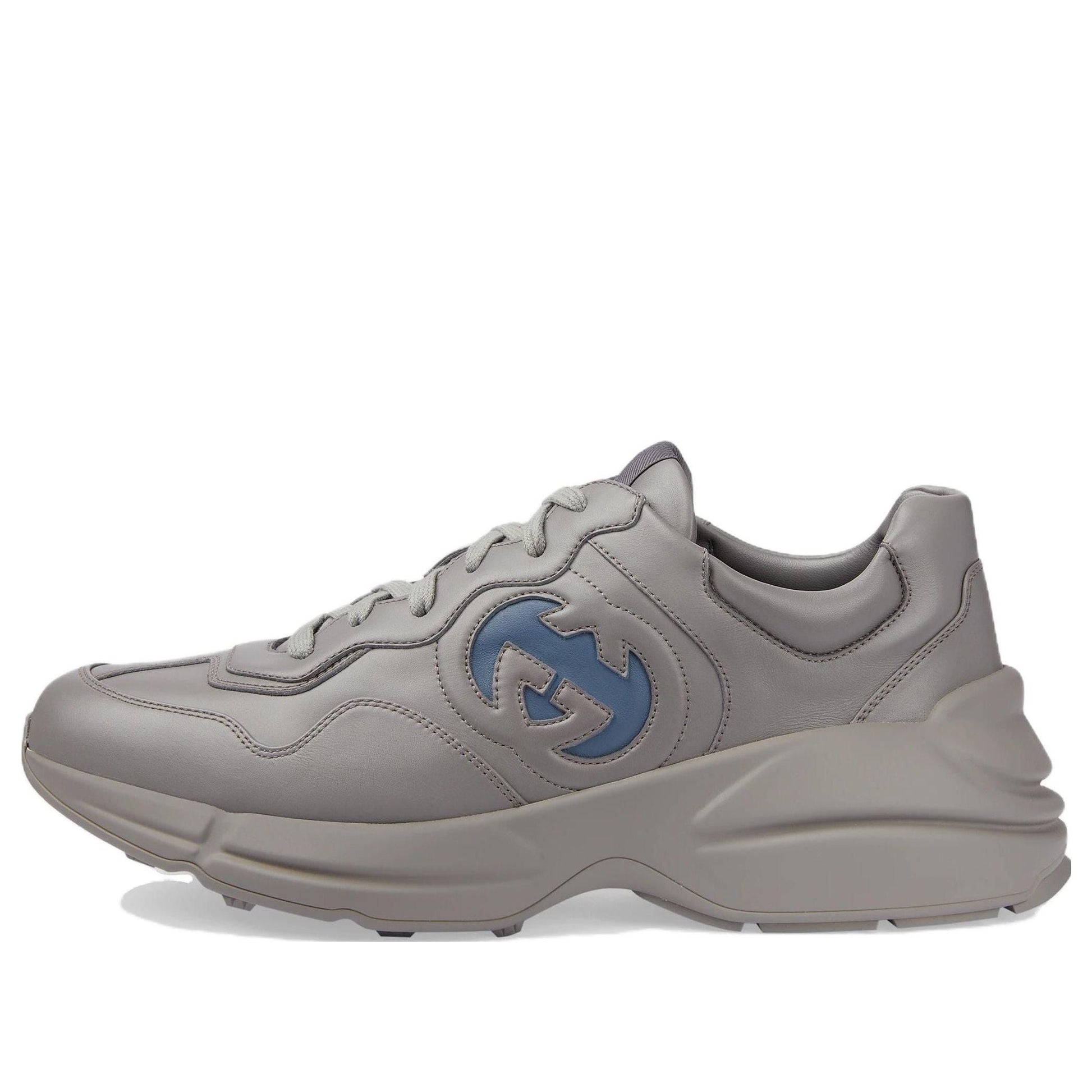 Gucci Rhyton Leather Sneakers 'Grey Blue' 757857-UPG70-1248