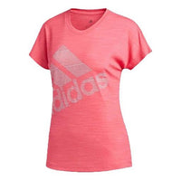 (WMNS) adidas Training Sports Round Neck Short Sleeve Pink Red EB4499