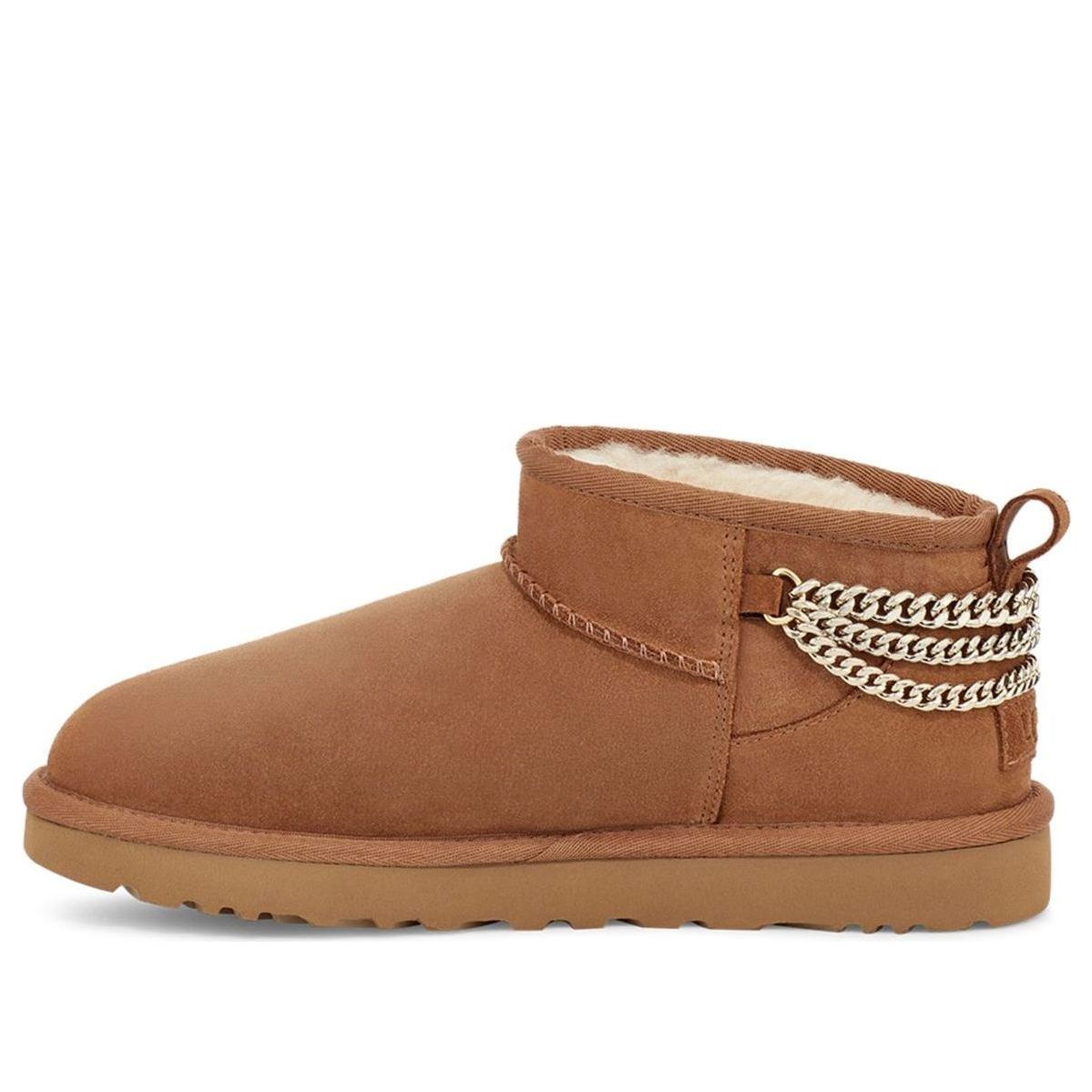 (WMNS) UGG Classic Ultra Mini Chains 'Chestnut' 1117933-CHE