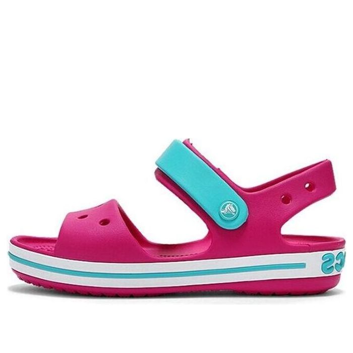 (GS) Crocs Crocband Strap Closure Sandals 'Pink Blue' 12856-6LH