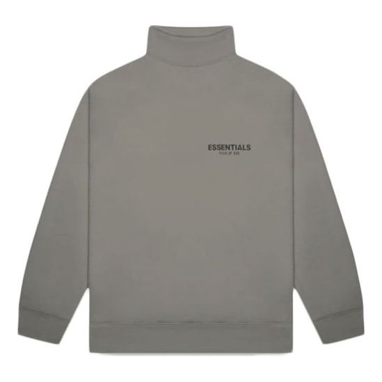 Fear of God Essentials SS20 Mock Neck Sweatshirt Charcoal FOG-SS20-270