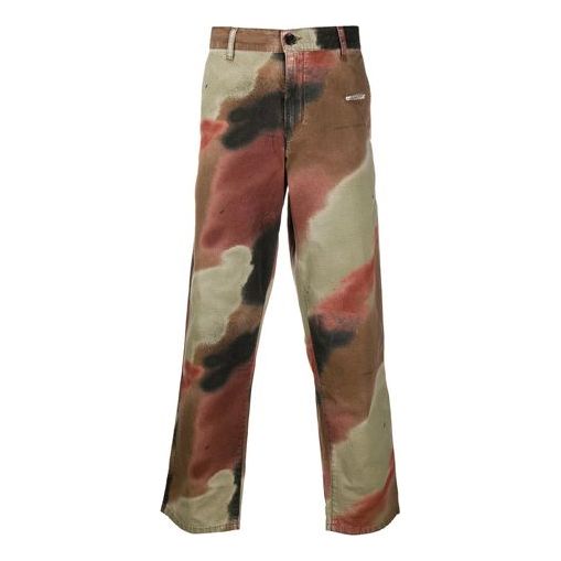 Off-White Fw20 Camo Stencil Trousers OMCA138E20FAB0016001