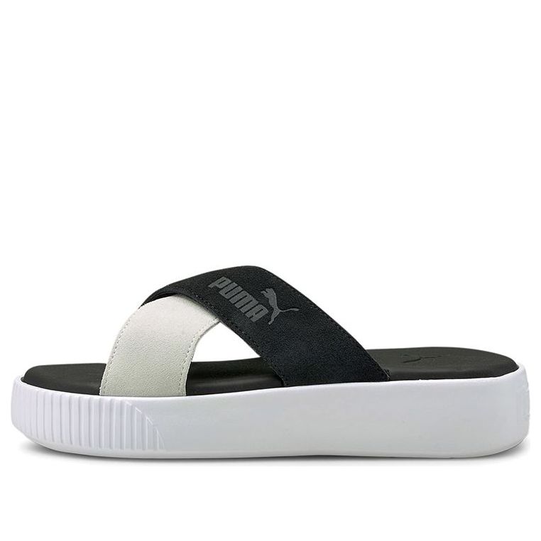 (WMNS) PUMA Platform Sandal 'Black White' 375105-03