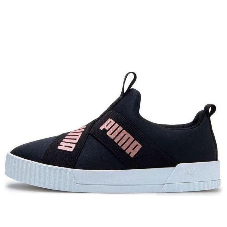 PUMA Carina Leisure Board Shoes Black/Pink/White 375966-04