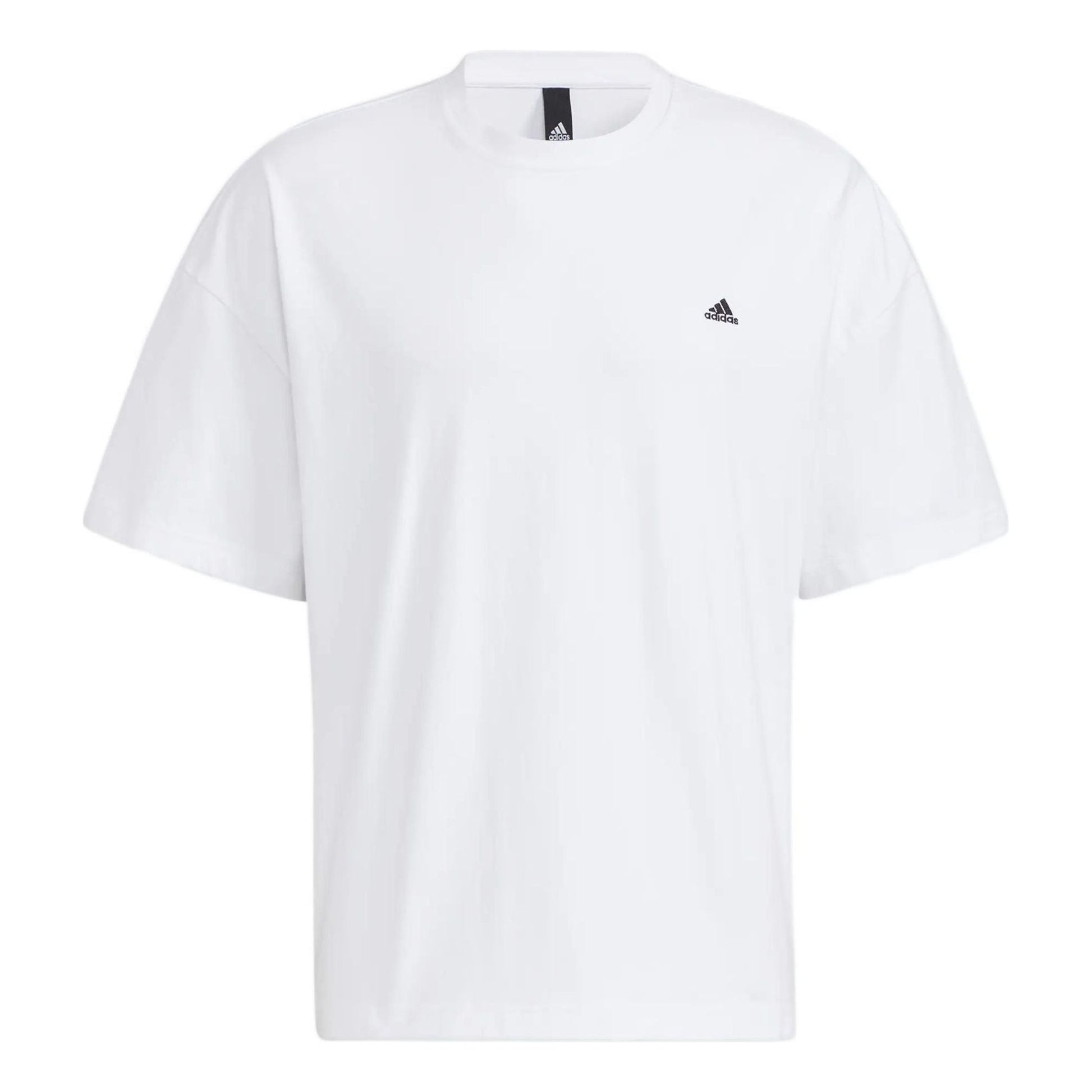 adidas M city Loose T Side Contrasting Colors Round Neck Pullover Short Sleeve White HC9972
