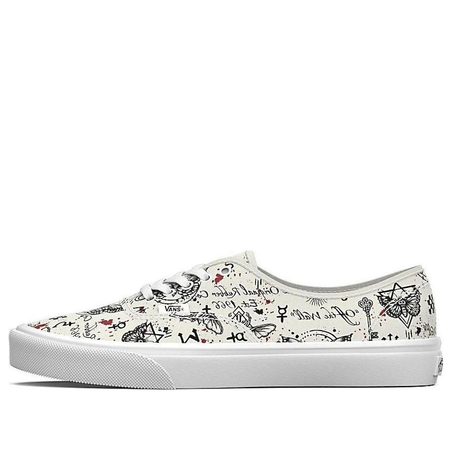 (WMNS) Vans Authentic Graphic Shoes 'White Black' VN0A5KS9KIG