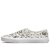 (WMNS) Vans Authentic Graphic Shoes 'White Black' VN0A5KS9KIG