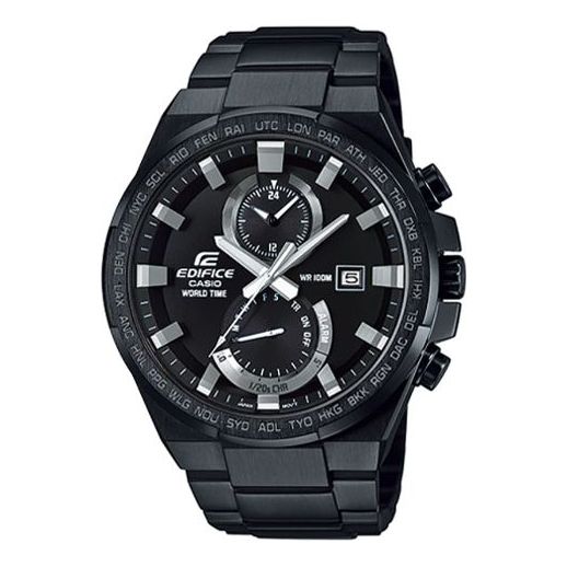 CASIO Waterproof Stainless Steel Strap Mens Black Analog EFR-542BK-1AV
