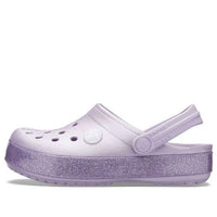 (GS) Crocs Crocband Glitter Clogs 'Purple' 205936-530