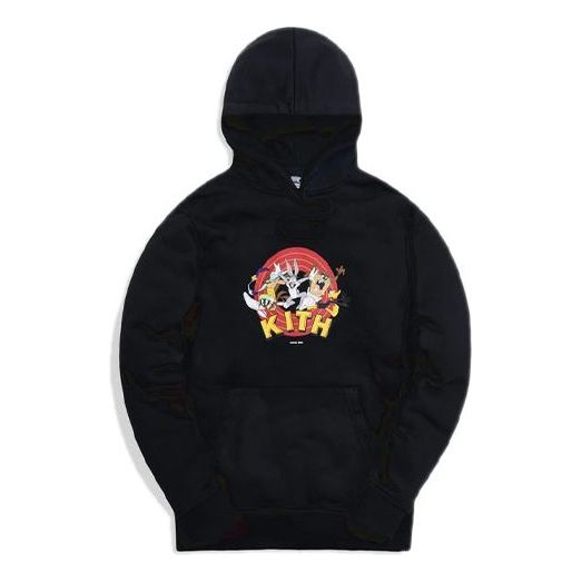 KITH x Looney Tunes Crossover Bugs Bunny Cartoon Printing Long Sleeves Unisex Black KH2497-100