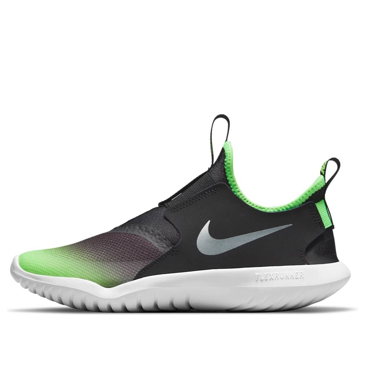 (GS) Nike Flex Runner 'Black Green Strike' AT4662-020