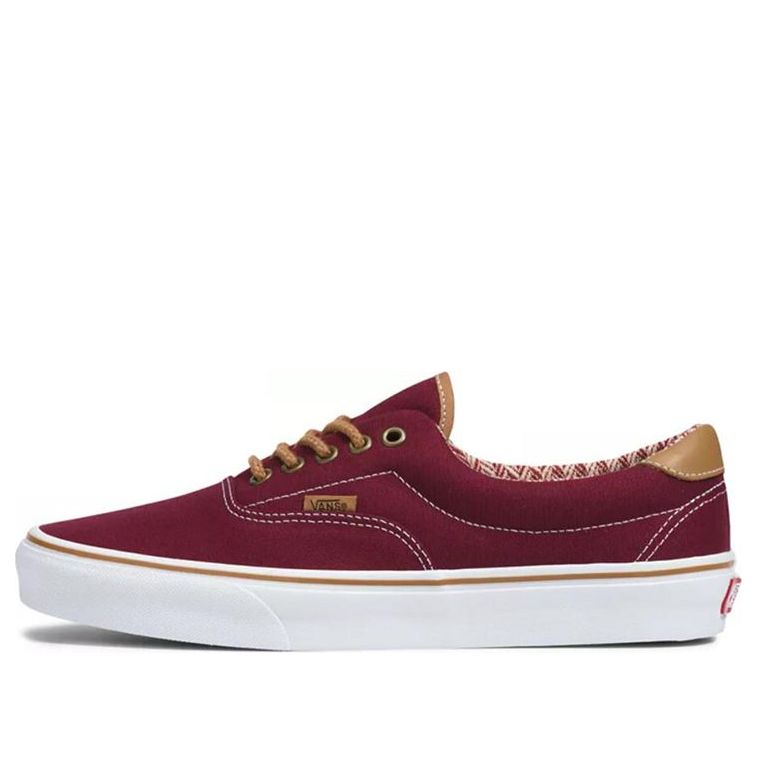 Vans Era 59 Breathable Non-Slip Wear-resistant Low Tops Casual Skateboarding Shoes Deep Red VN0A34589MG