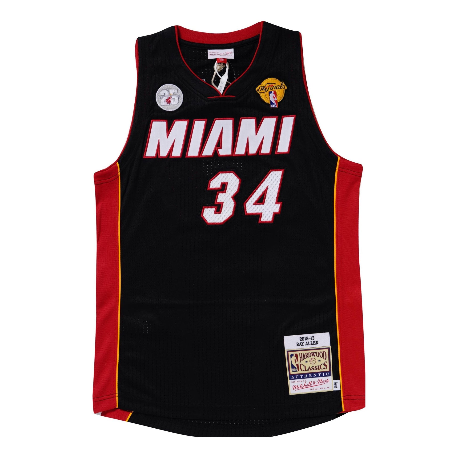 Mitchell & Ness NBA Authentic Jersey' Miami Heat - Ray Allen 2012-13- AJY44943-MHE12RALBLCK