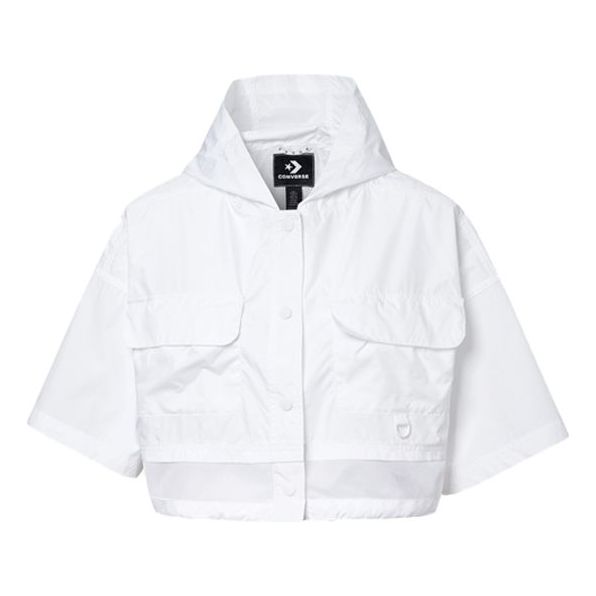 (WMNS) Converse Jacket Casual Loose Tops White 10018960-A03
