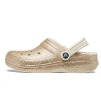 Crocs Classic Glitter Lined Clogs 'Gold White' 205842-93S