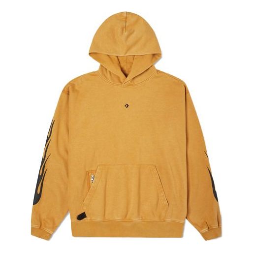 Converse Retro Washed Printing Loose Fleece Wheat 10021990-A04