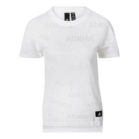 (WMNS) adidas Sports Stylish Round Neck Pullover Short Sleeve White FK3518
