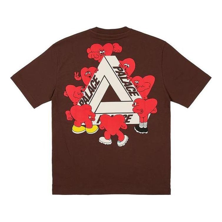 Palace Tri-Hearts T-Shirt 'Nice Brown' P26TS031