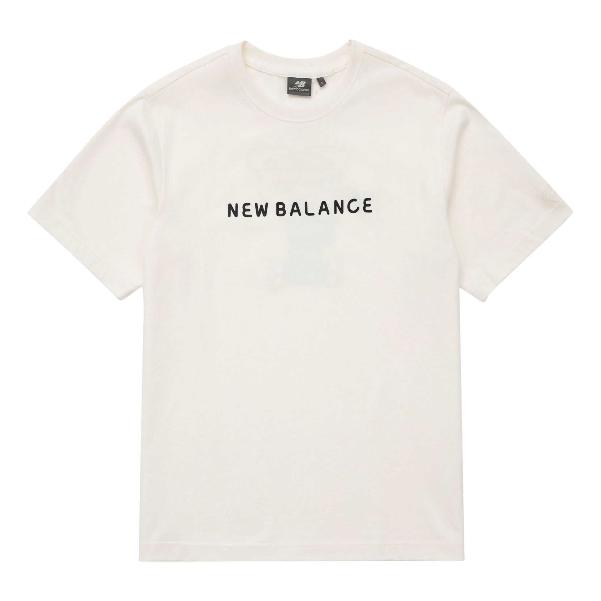 New Balance Logo Tee Asia Sizing 'White Black' 5ED26201-IV