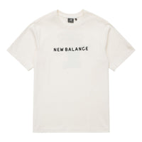 New Balance Logo Tee Asia Sizing 'White Black' 5ED26201-IV