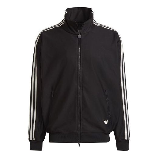 adidas Casual Stand Collar Sports Jacket Black H33502