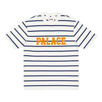 PALACE Healtily Stripe White/Blue Logo Tee P20ES081