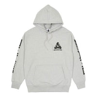 PALACE SS21 x AMG Crossover Hood Grey Marl Triangle Logo Printing Gray P20AMGHD003