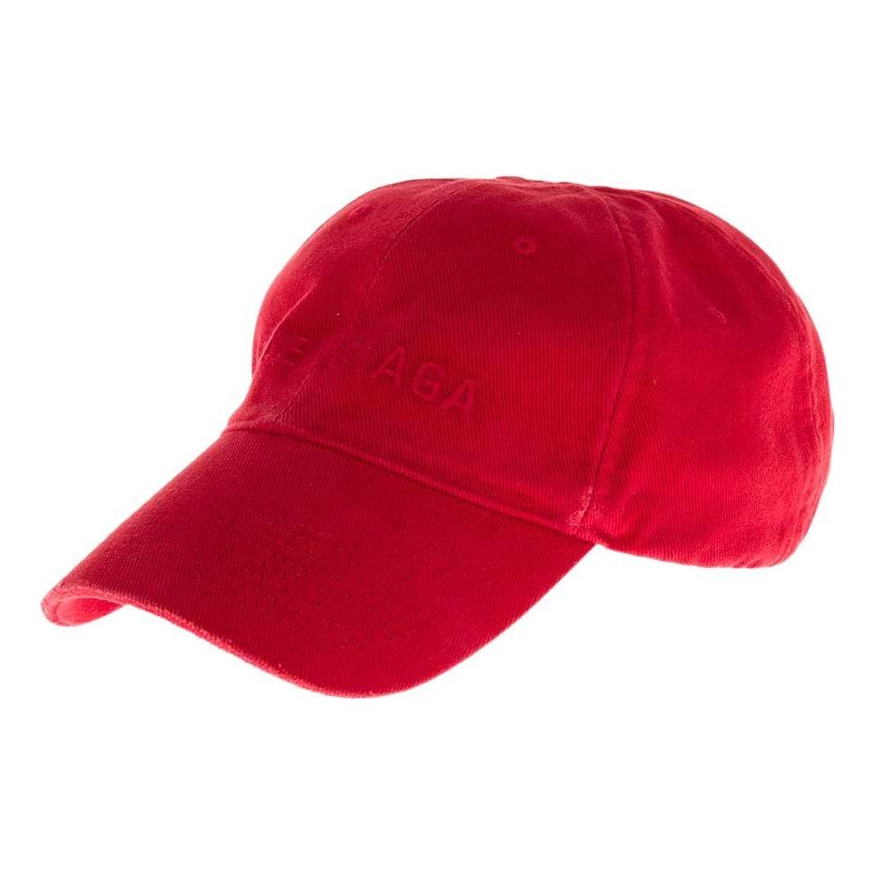 Balenciaga Logo Front Cap 'Red' 673319410B26474