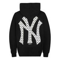 MLB New York Yankees Retro Series hooded Loose Printing Long Sleeves Unisex Black 31HDM1011-50L