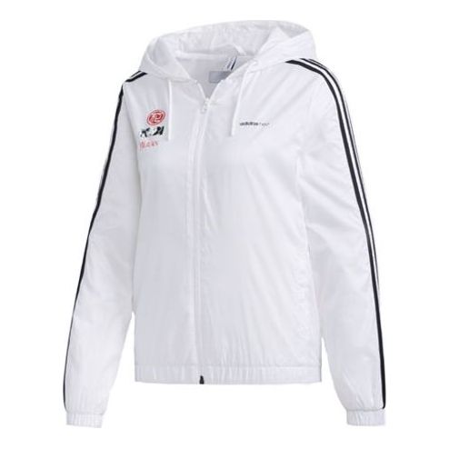 (WMNS) adidas neox x Hua Mulan Printing Sports Jacket White GK5896