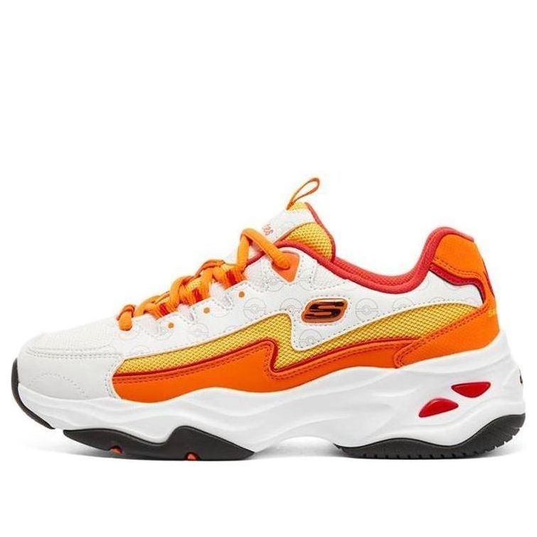 (WMNS) Skechers D'Lites 4.0 'White Orange' 800004-WOR