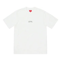Supreme SS19 Qualite Tee Short Sleeve Unisex White SUP-SS19-10258