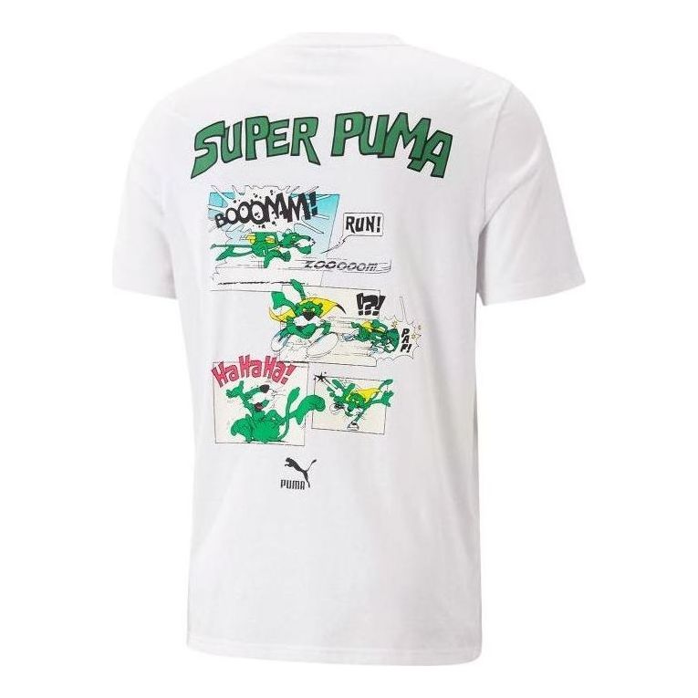 PUMA Classic Super Graphic T-Shirt 'White' 621993-02