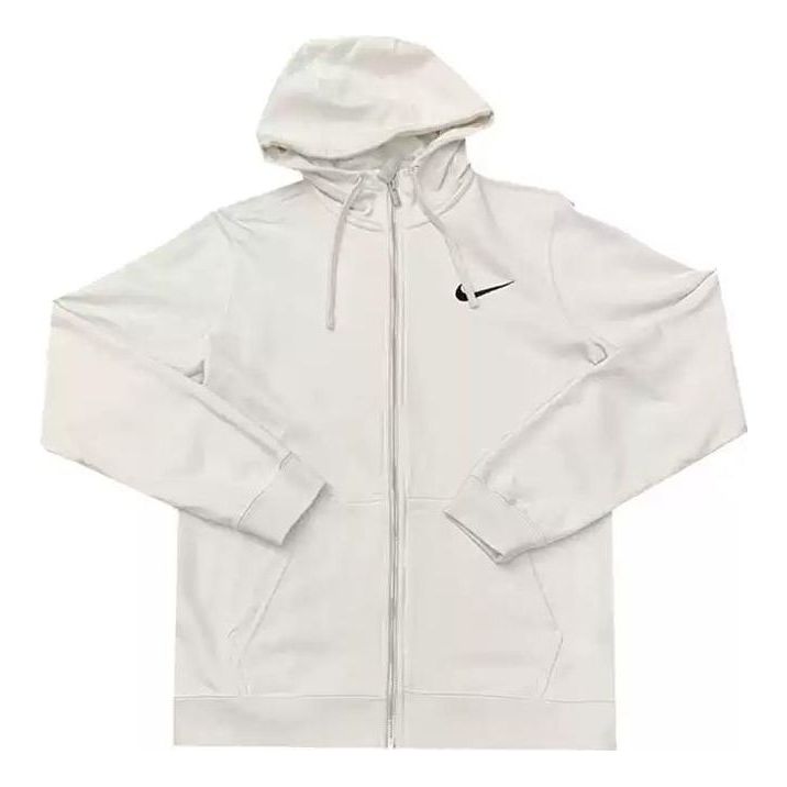 Nike Logo Full Zip Hoodie 'White' FJ1320-030