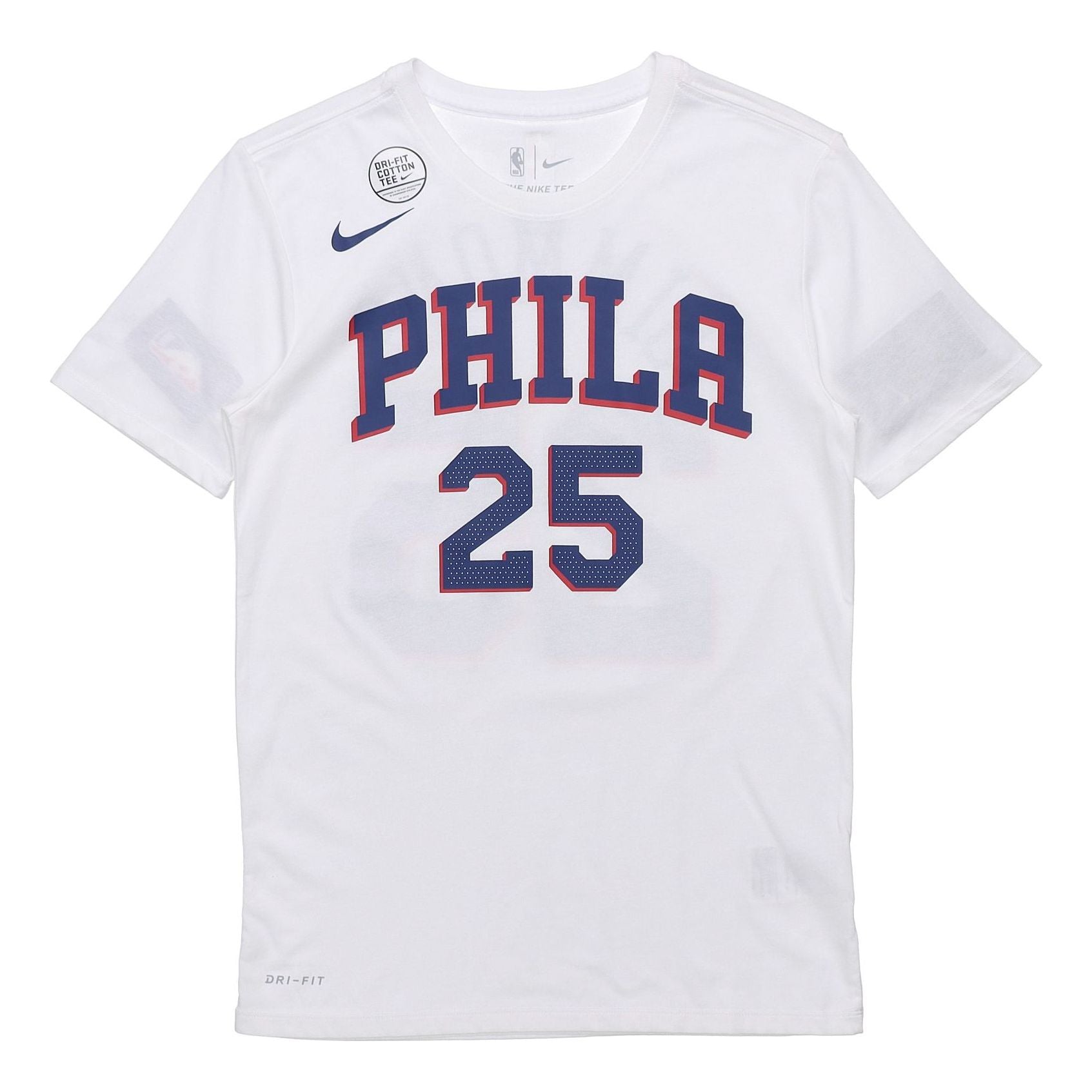 Nike NBA Men's Philadelphia 76ers Simmons No. 25 White 870801-103