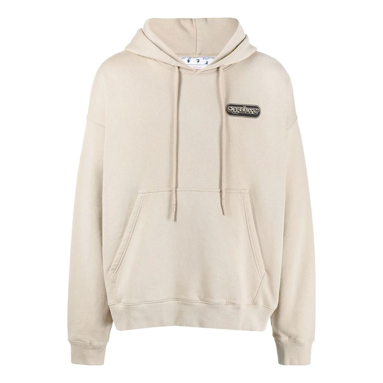 Men's Off-White SS22 Logo Printing Loose Fit Beige OMBB085S22FLE0031710