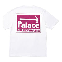 PALACE HARDWARE T-SHIRT WHITE Printing Short Sleeve Unisex P19SS021