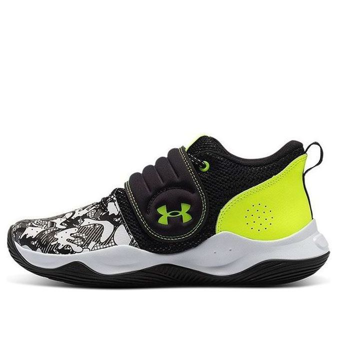 (GS) Under Armour Zone BB 'Colorshift - White Black' 3024849-100