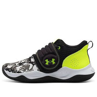 (GS) Under Armour Zone BB 'Colorshift - White Black' 3024849-100