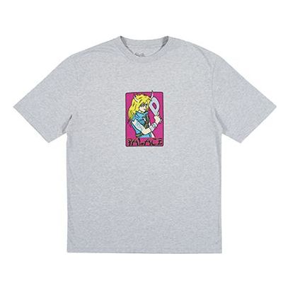 PALACE Mangal T-Shirt Grey Marl Unisex PAL-SS18-080