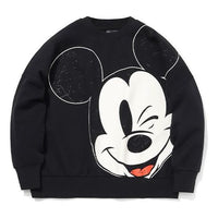 (WMNS) Li-Ning x Disney Crossover Loose Pullover 'Black White' AWDQC28-2