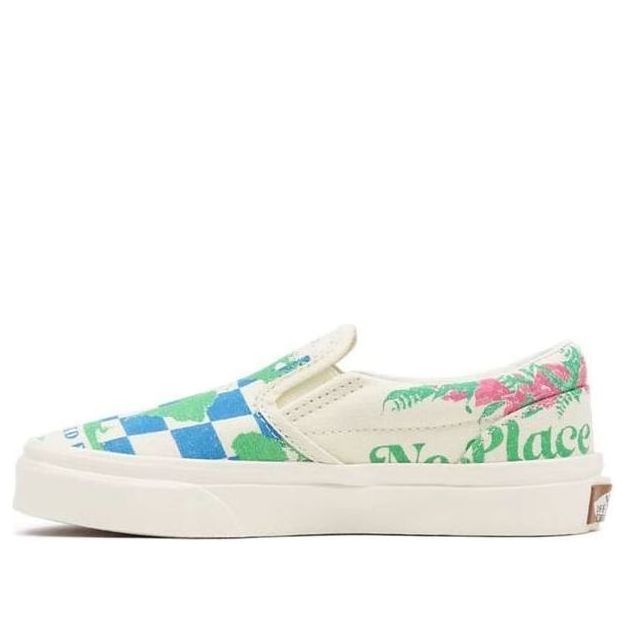 (PS) Vans Classic Slip-On Eco Theory 'White Blue' VN0A7Q5GAS1