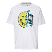 Men's Converse Smiling Face Alphabet Pattern Short Sleeve White 10018841-102