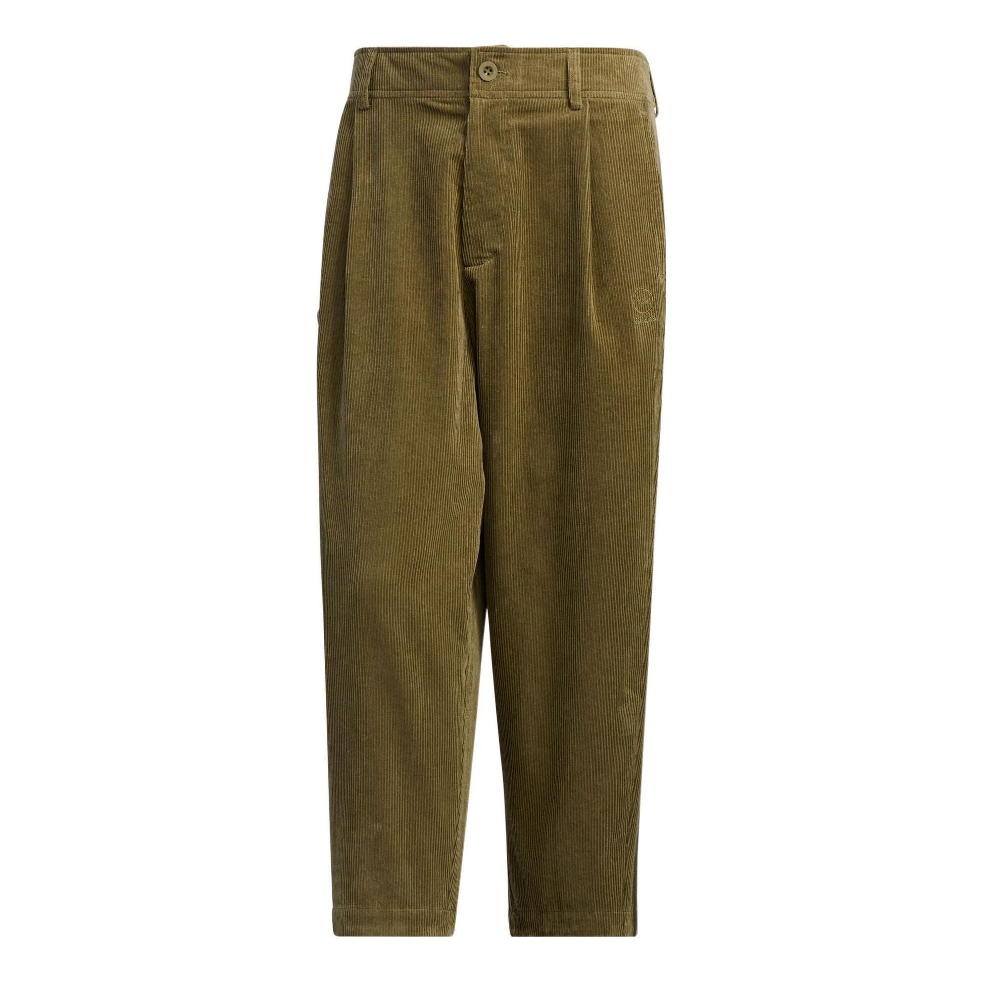 adidas Neo Corduroy Pants 'Green' HZ2422
