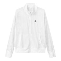 (WMNS) FILA Knit Sports Golf Long Sleeves Jacket 'White' A11W135502F-WT